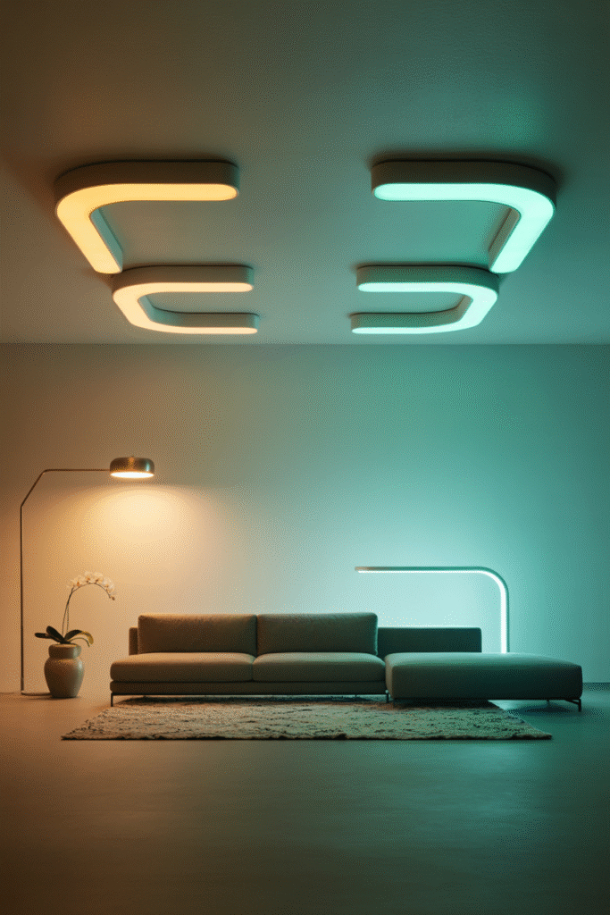 AI-Powered Mood Lighting bedroom 