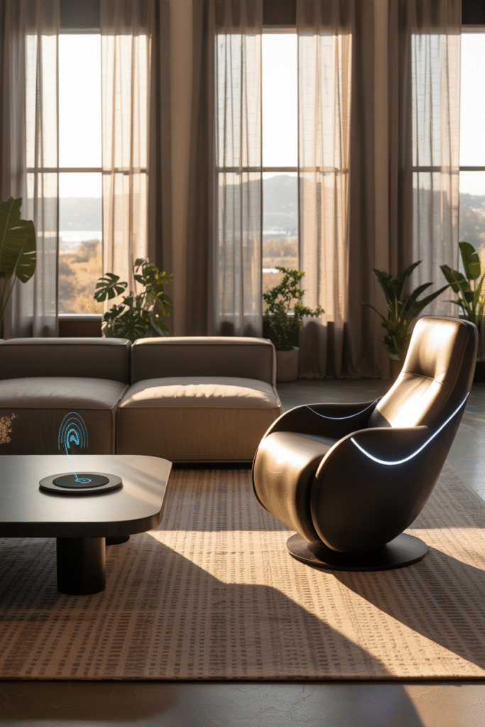 Smart Furniture with Built-In Charging living room