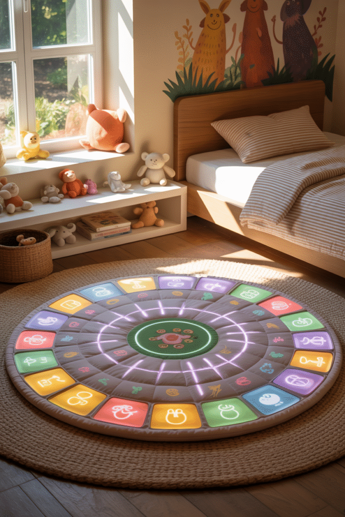 Interactive AI Play Mats kids room