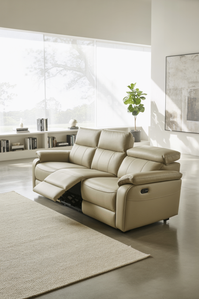 Cream Reclining Sofas