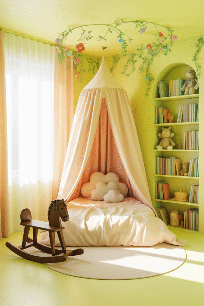 Canopy Beds for a Storybook Feel kids bedroom