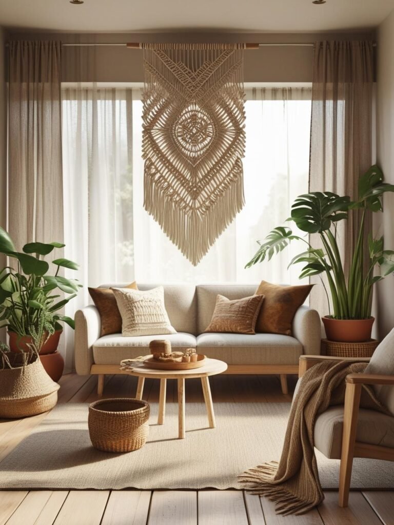 Macrame Wall Hangings living room