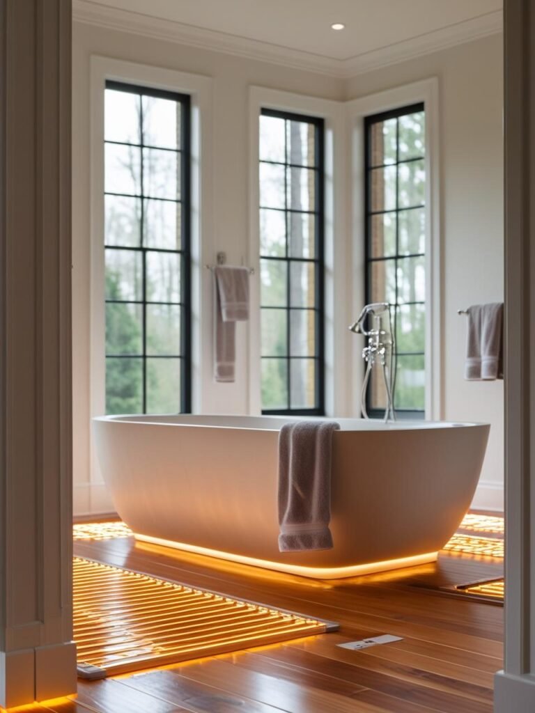 Heated Floors bathroom