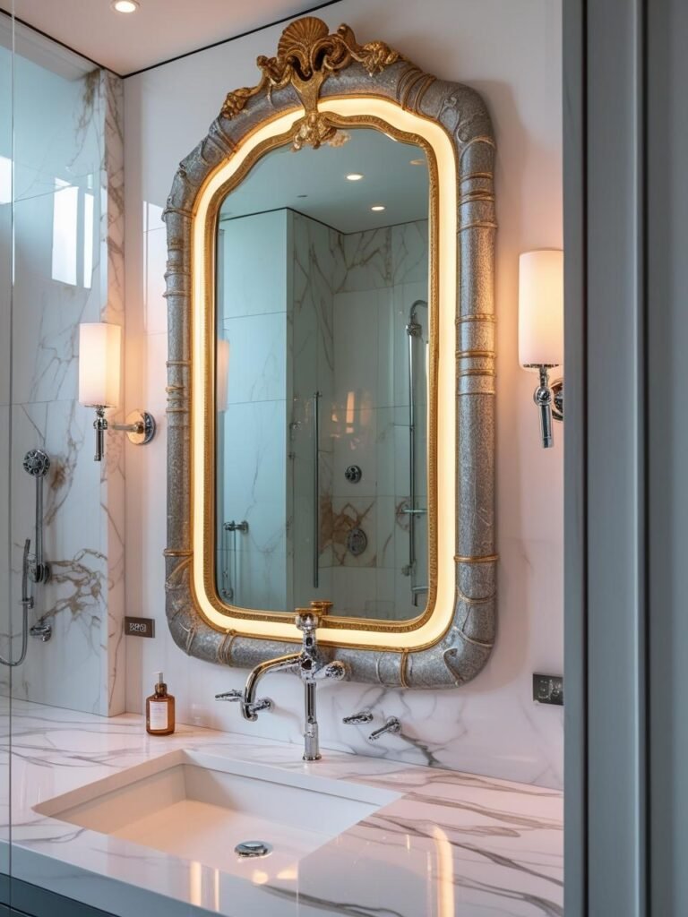 Statement Mirrors bathroom