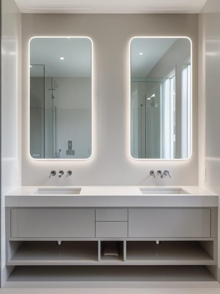Double Sinks for Shared Spaces bathroom 