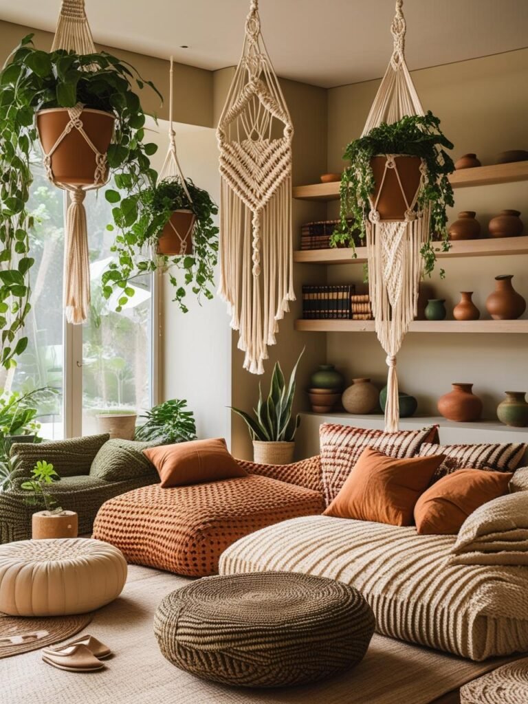Use a Rattan or Woven Accent Chair living room