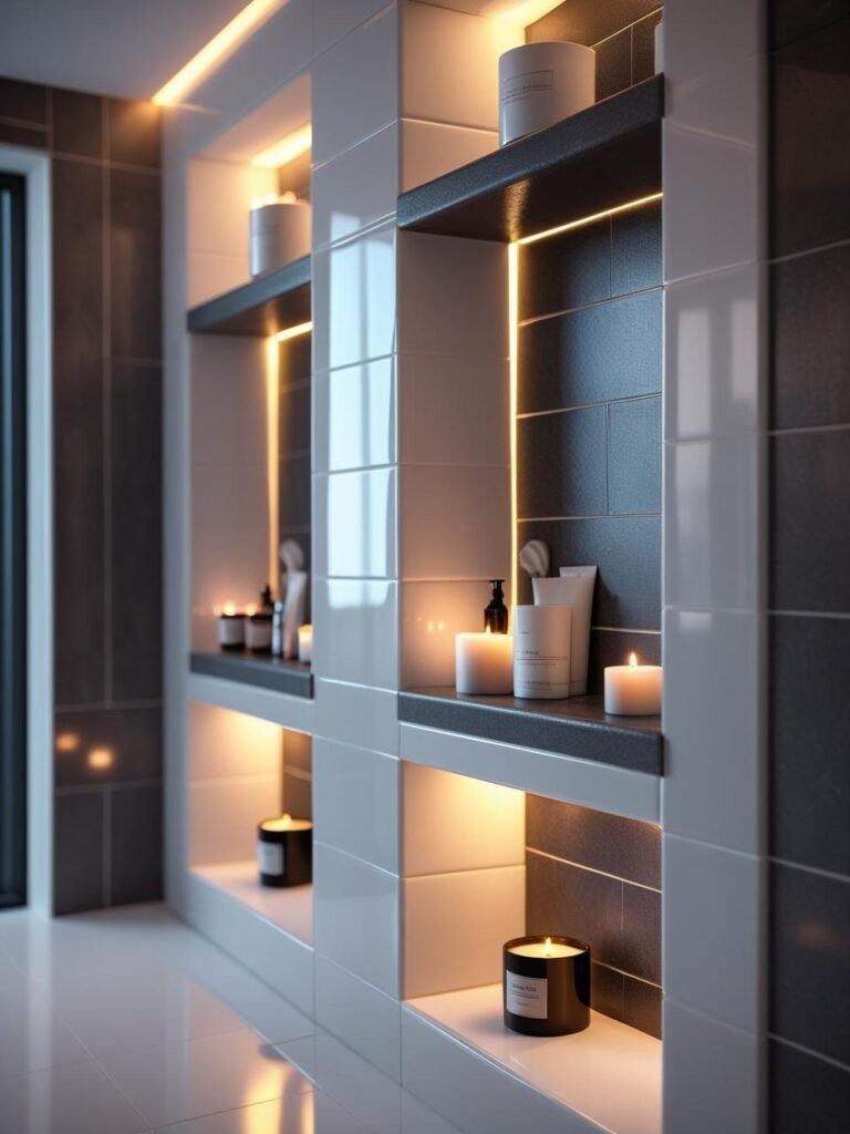 Built-In Wall Niches bathroom