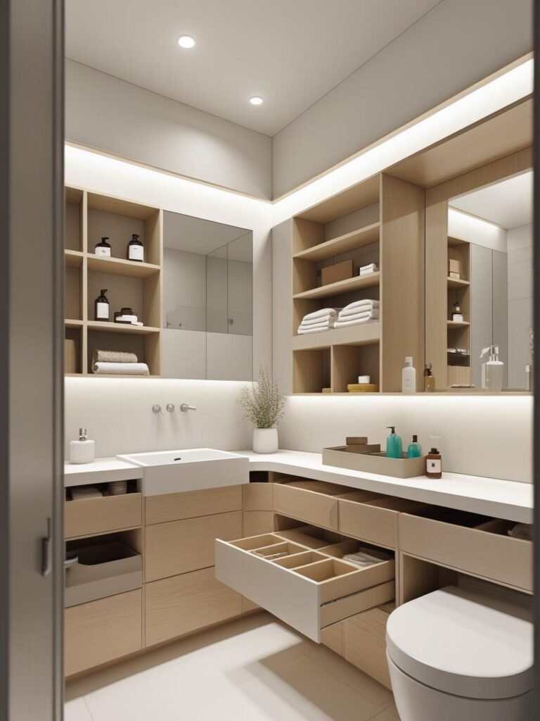 Smart Storage Solutions  bathroom