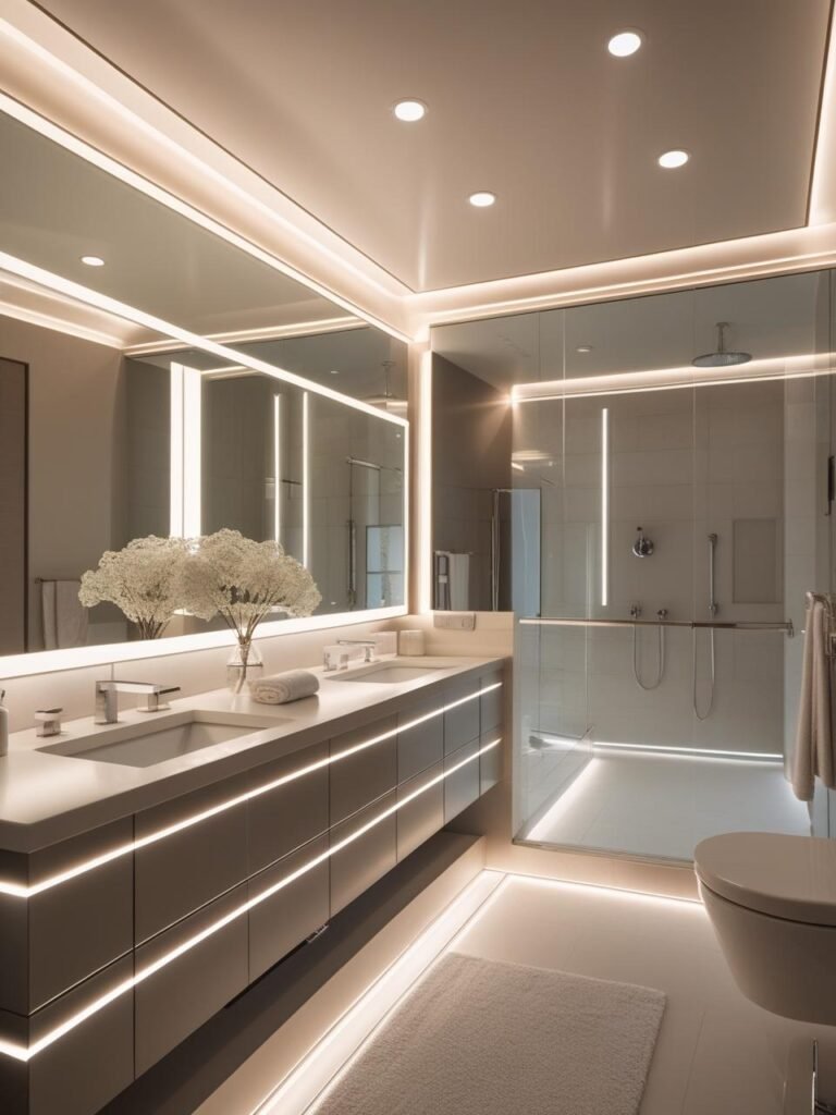 Integrated Lighting bathroom