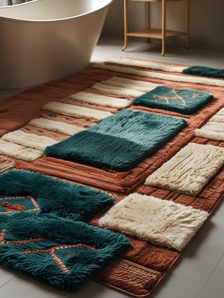 Layered Rugs
bathroom 