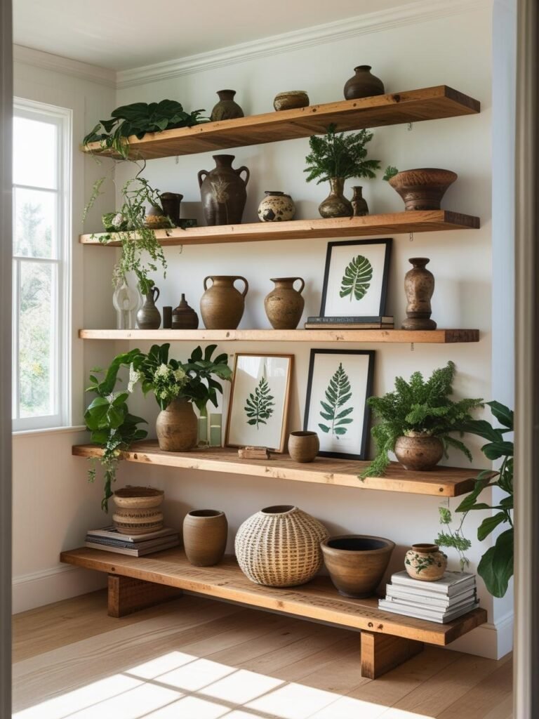 Embrace Open Shelving living room