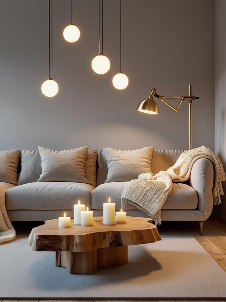 Use Layered Lighting for living room