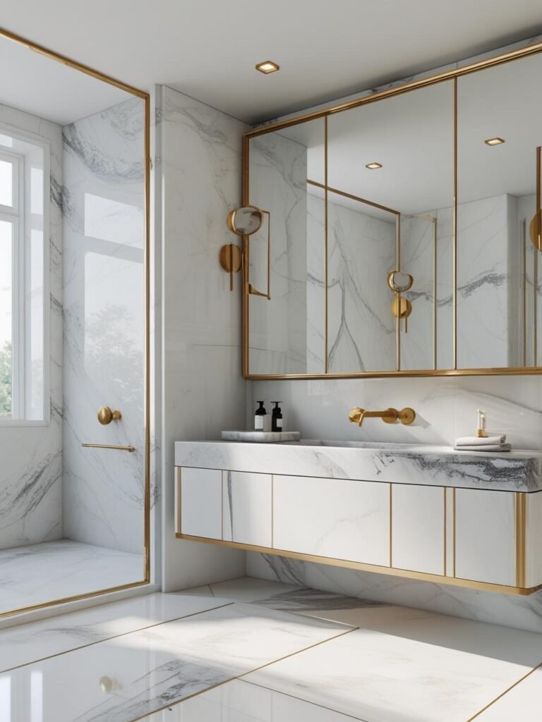 Marble Elegance for a Touch of Luxury bathroom