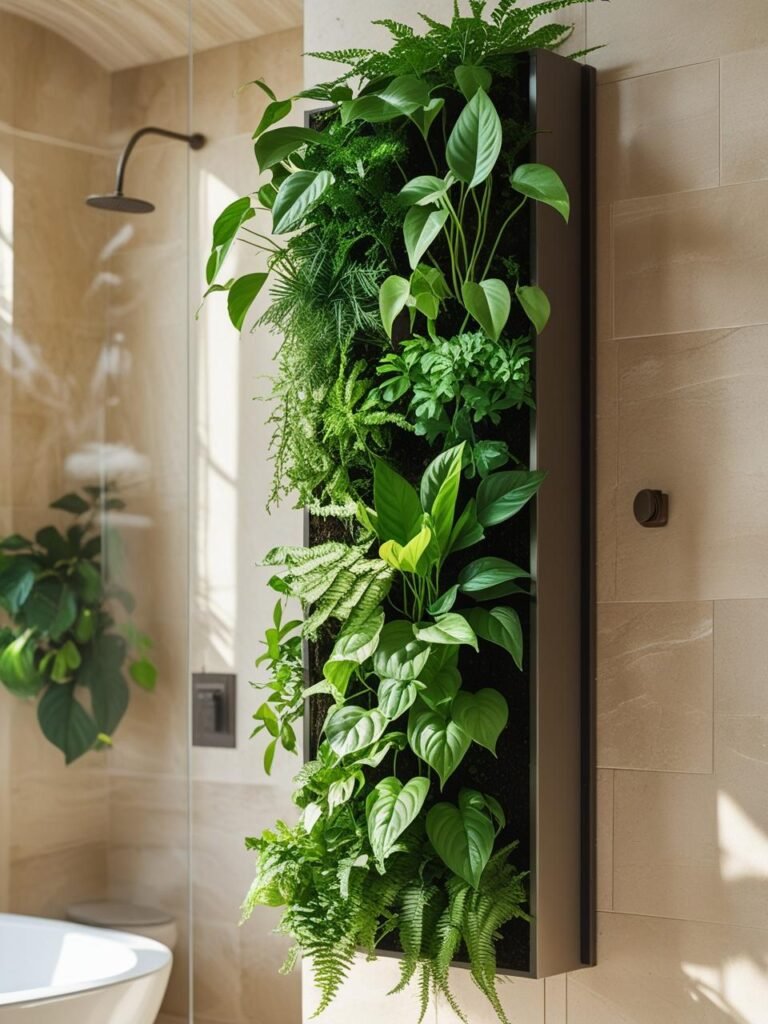 Vertical Garden for a Fresh, Spa-Like Ambience
