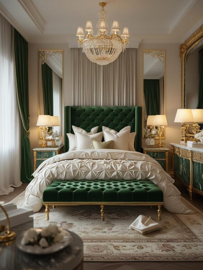 Velvet Tufted Headboard