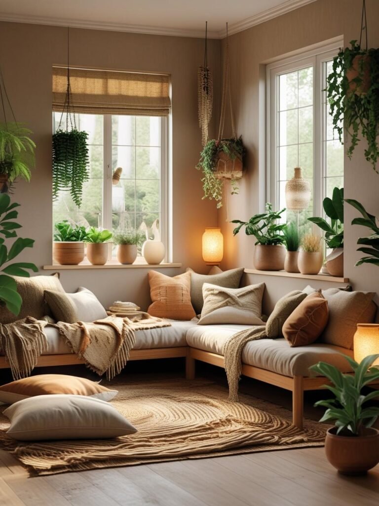 Open Shelving With Curated Decor living room