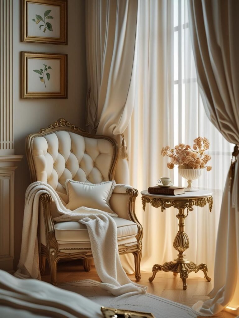 Caned or Velvet Armchairs