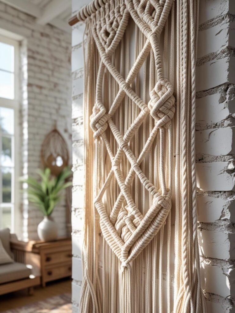 Hang Macramé Wall Art living room