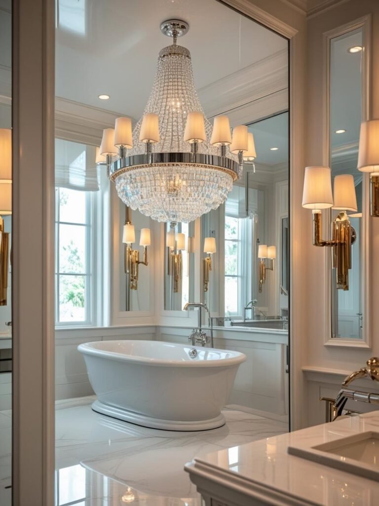 Statement Lighting Fixtures bathroom