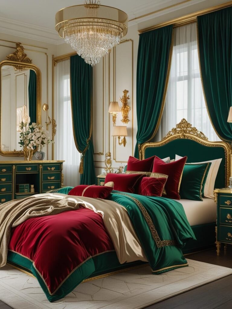 Rich Color Palettes bedroom

