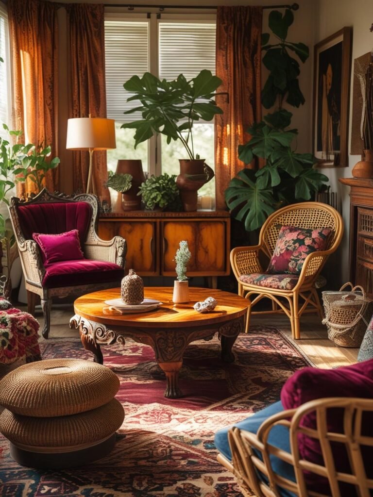 Mix Antique and Thrifted Furniture