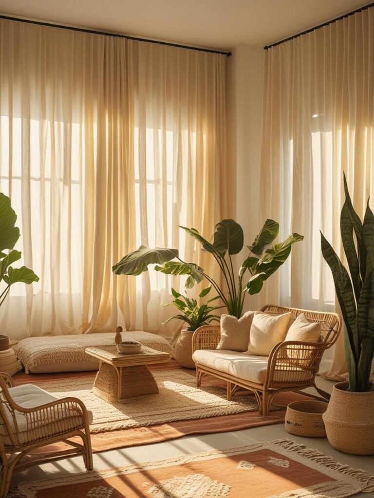  Floor-to-Ceiling Boho Drama
