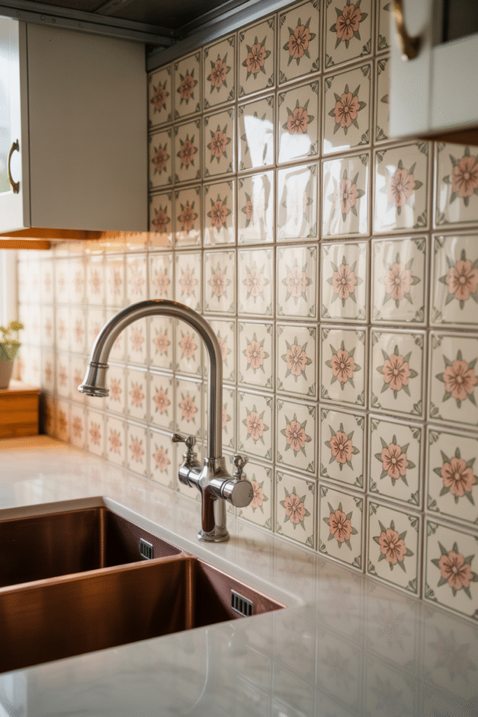 Patterned Backsplash
