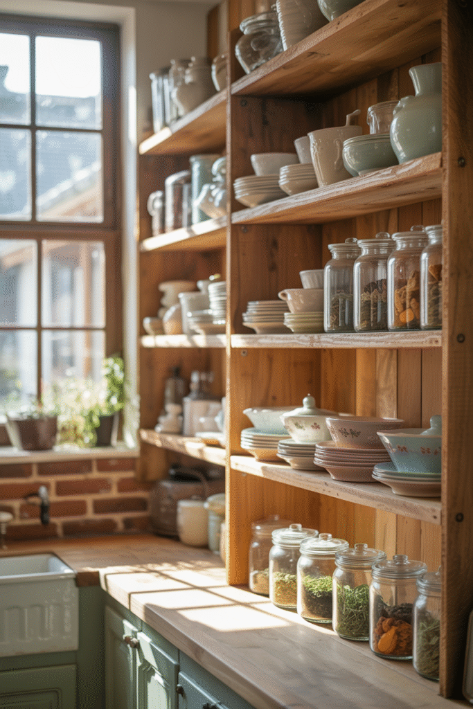 Open Shelving  kitchen