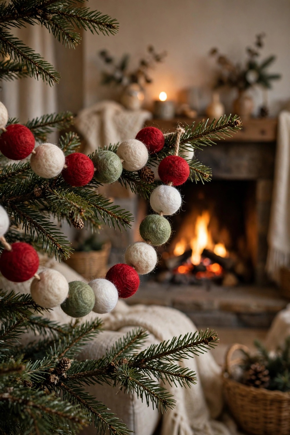 Felt Ball Garland