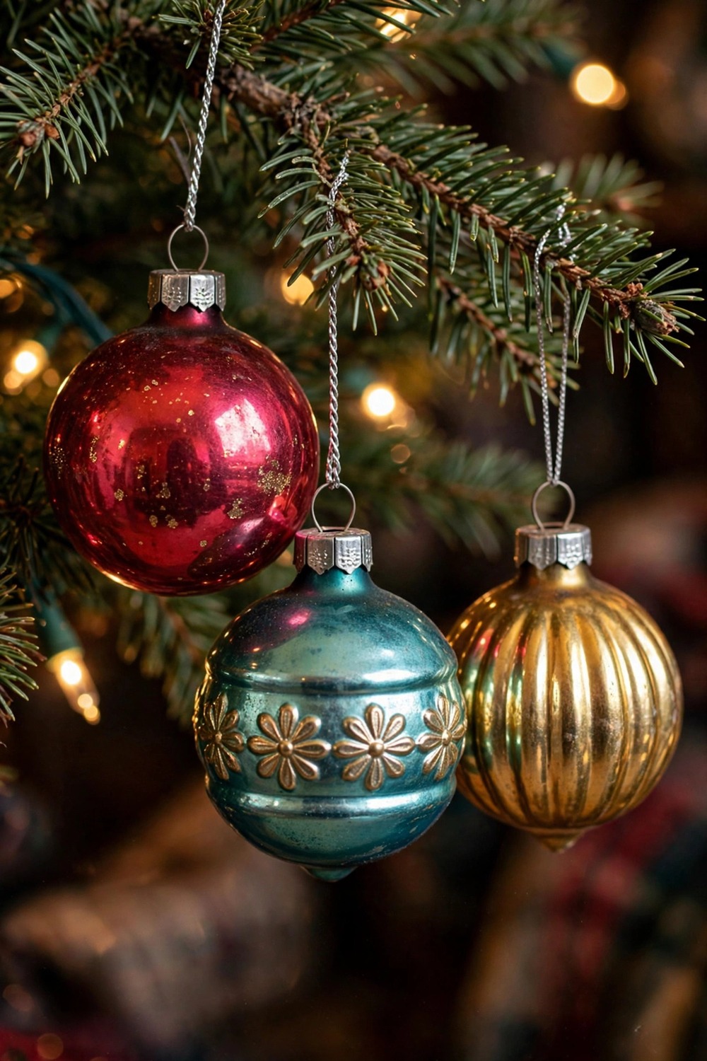 Shiny Brite Style Ornaments