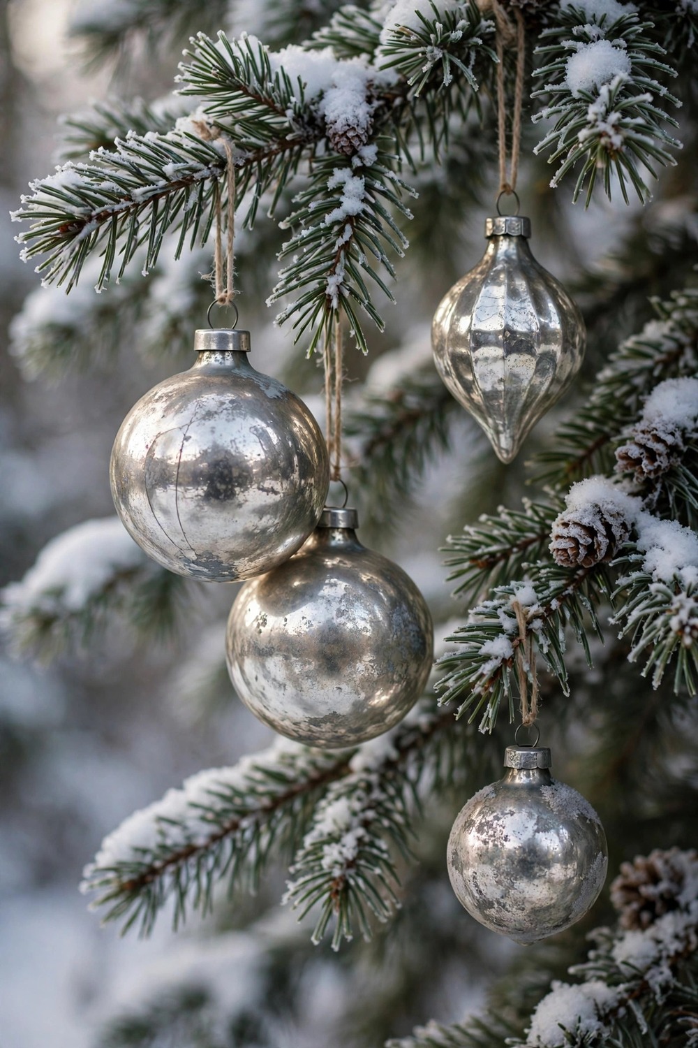 Mercury Glass Ornaments