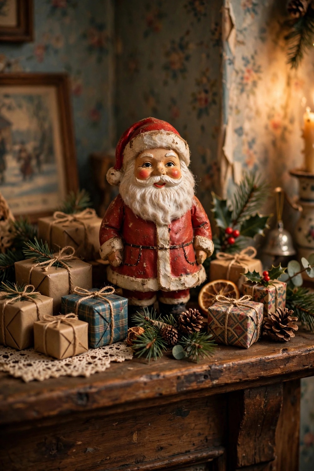 Vintage Santa Figurine