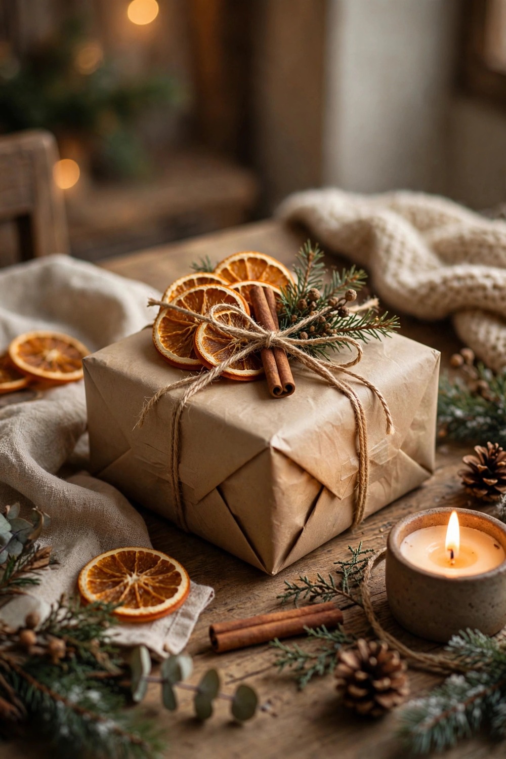 Dried Orange and Cinnamon Gift Topper